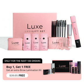 Luxe Lashlift Set + GRATIS brynslamineringssett (KJØP 1, FÅ 1 GRATIS)